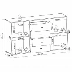 Loftscape Sideboard Moitin - Hochglanz Schwarz / Schwarz 10 Loftscape Sideboard Moitin - Hochglanz Schwarz / Schwarz -BÜROMÖBEL Verkaufsgeschäft 1000171362 190424 07580600334 GALLERYIMAGES P000000001000171362
