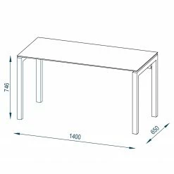 Maja Möbel Schreibtisch Cotia - Eiche Riviera Dekor -BÜROMÖBEL Verkaufsgeschäft 1000172781 190510 08430300034 GALLERYIMAGES P000000001000172781