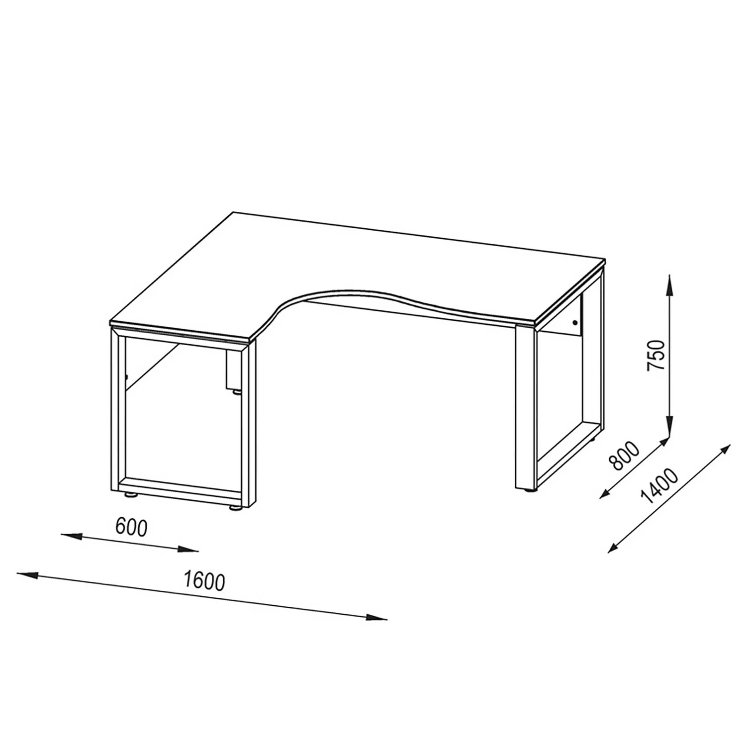 Maja Möbel Eckschreibtisch Marrara - Eiche Sonoma Dekor - Ecke davorstehend links 6 Maja Möbel Eckschreibtisch Marrara - Eiche Sonoma Dekor - Ecke davorstehend links – Bild 4