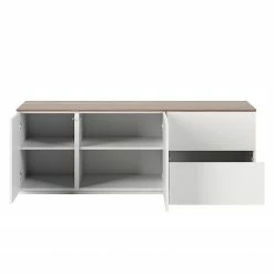 Temahome Sideboard Join I - Walnuss / Weiß -BÜROMÖBEL Verkaufsgeschäft 1000172938 201016 13420500661 DETAILS P000000001000172938