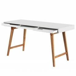 Mørteens Schreibtisch Allerup - Buche teilmassiv - Weiß / Buche -BÜROMÖBEL Verkaufsgeschäft 1000175287 190523 15381700003 GALLERYIMAGES P000000001000175287