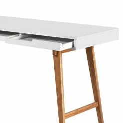 Mørteens Schreibtisch Allerup - Buche teilmassiv - Weiß / Buche -BÜROMÖBEL Verkaufsgeschäft 1000175287 190523 15381700004 GALLERYIMAGES P000000001000175287