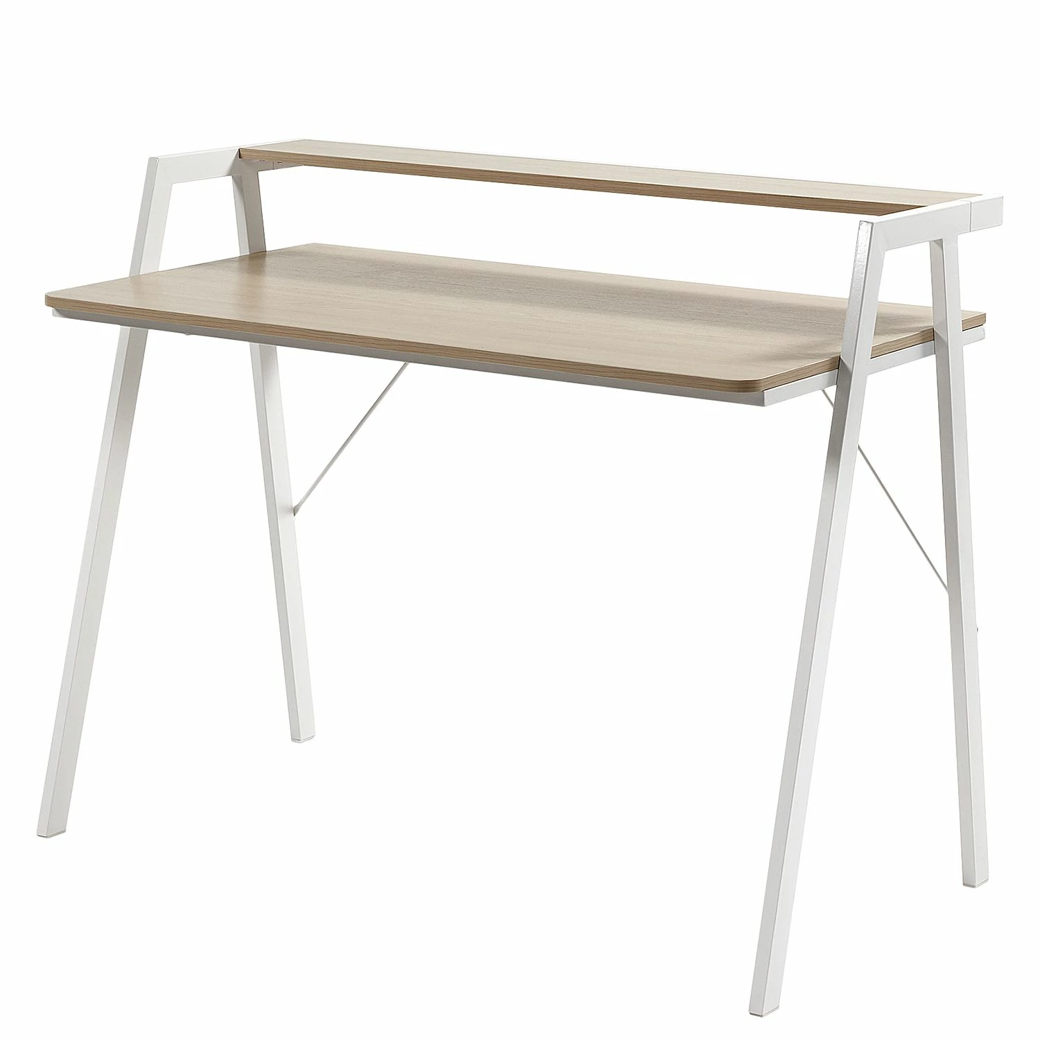 Norrwood Schreibtisch Heusy - Eiche Dekor / Weiß 3 Norrwood Schreibtisch Heusy - Eiche Dekor / Weiß