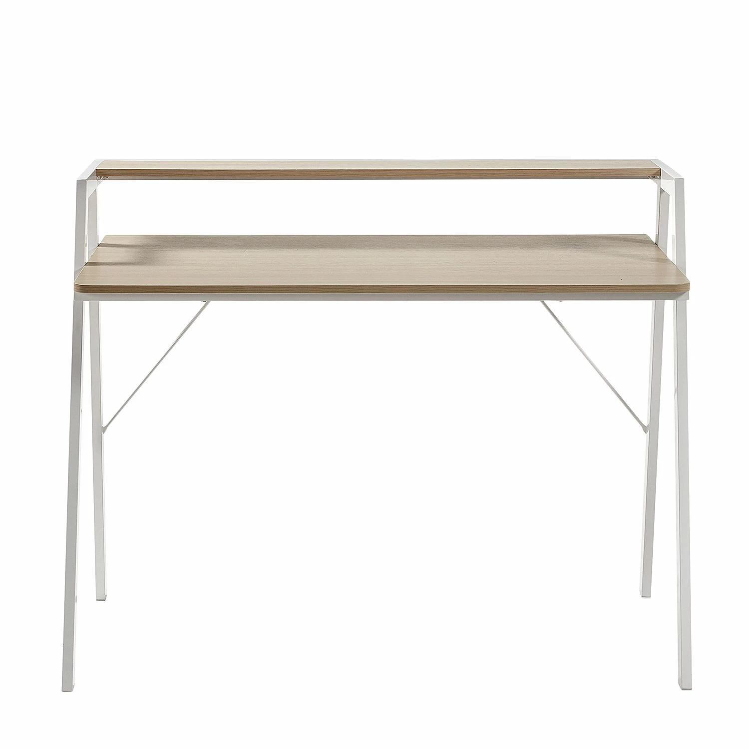 Norrwood Schreibtisch Heusy - Eiche Dekor / Weiß 4 Norrwood Schreibtisch Heusy - Eiche Dekor / Weiß – Bild 2