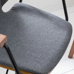 Studio Copenhagen Bürodrehstuhl Ganalu I - Webstoff / Stahl - Grau / Walnuss -BÜROMÖBEL Verkaufsgeschäft 1000176722 190614 12071800120 GALLERYIMAGES P000000001000176722