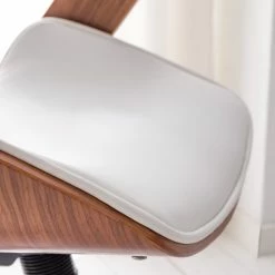 Fredriks Bürodrehstuhl Viiki - Kunstleder / Stahl - Weiß / Walnuss -BÜROMÖBEL Verkaufsgeschäft 1000176727 210212 13382900013 DETAILS P000000001000176727 1