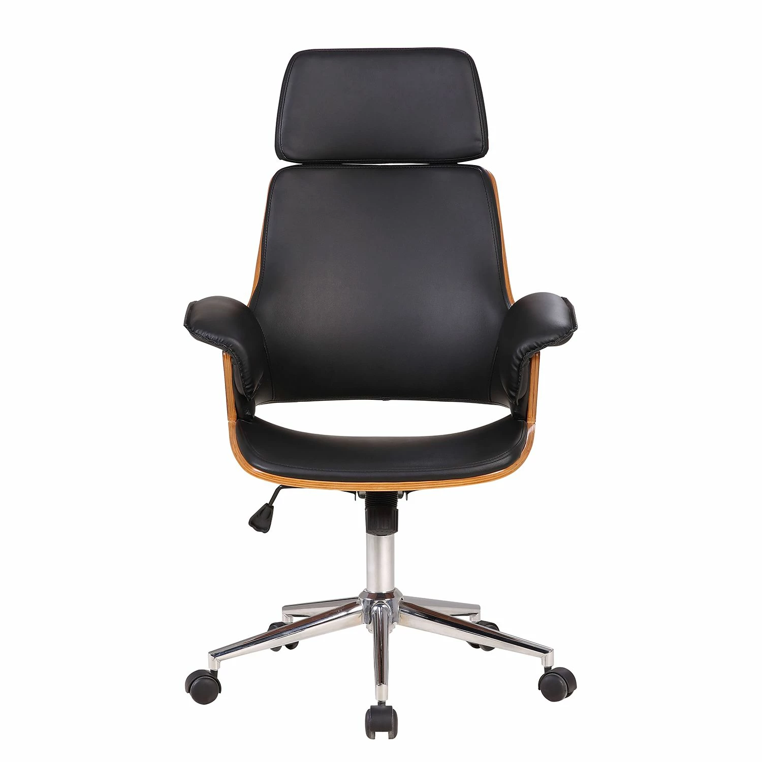 Studio Copenhagen Chefsessel Zevia - Schwarz / Walnuss 7 Studio Copenhagen Chefsessel Zevia - Schwarz / Walnuss – Bild 5