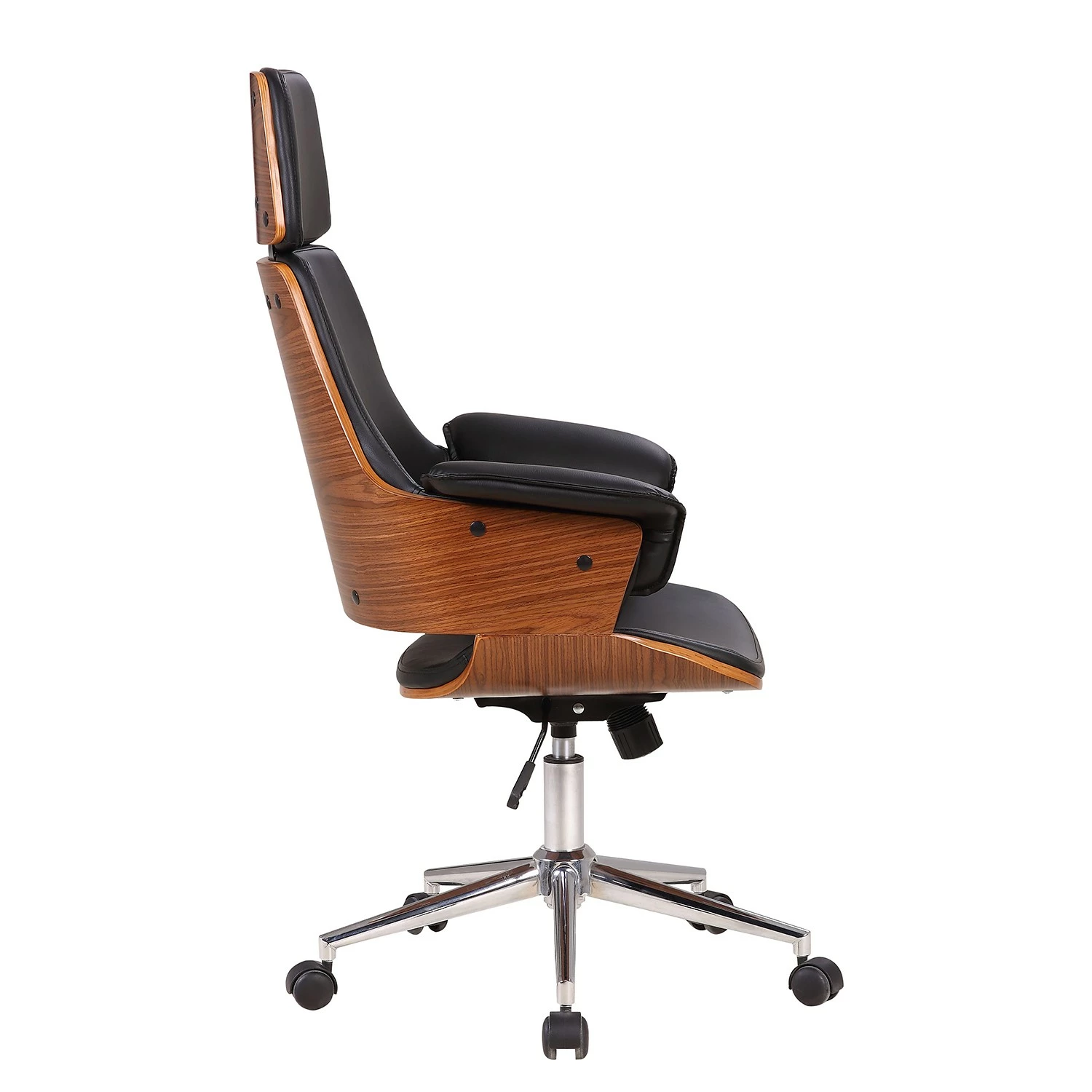 Studio Copenhagen Chefsessel Zevia - Schwarz / Walnuss 8 Studio Copenhagen Chefsessel Zevia - Schwarz / Walnuss – Bild 6