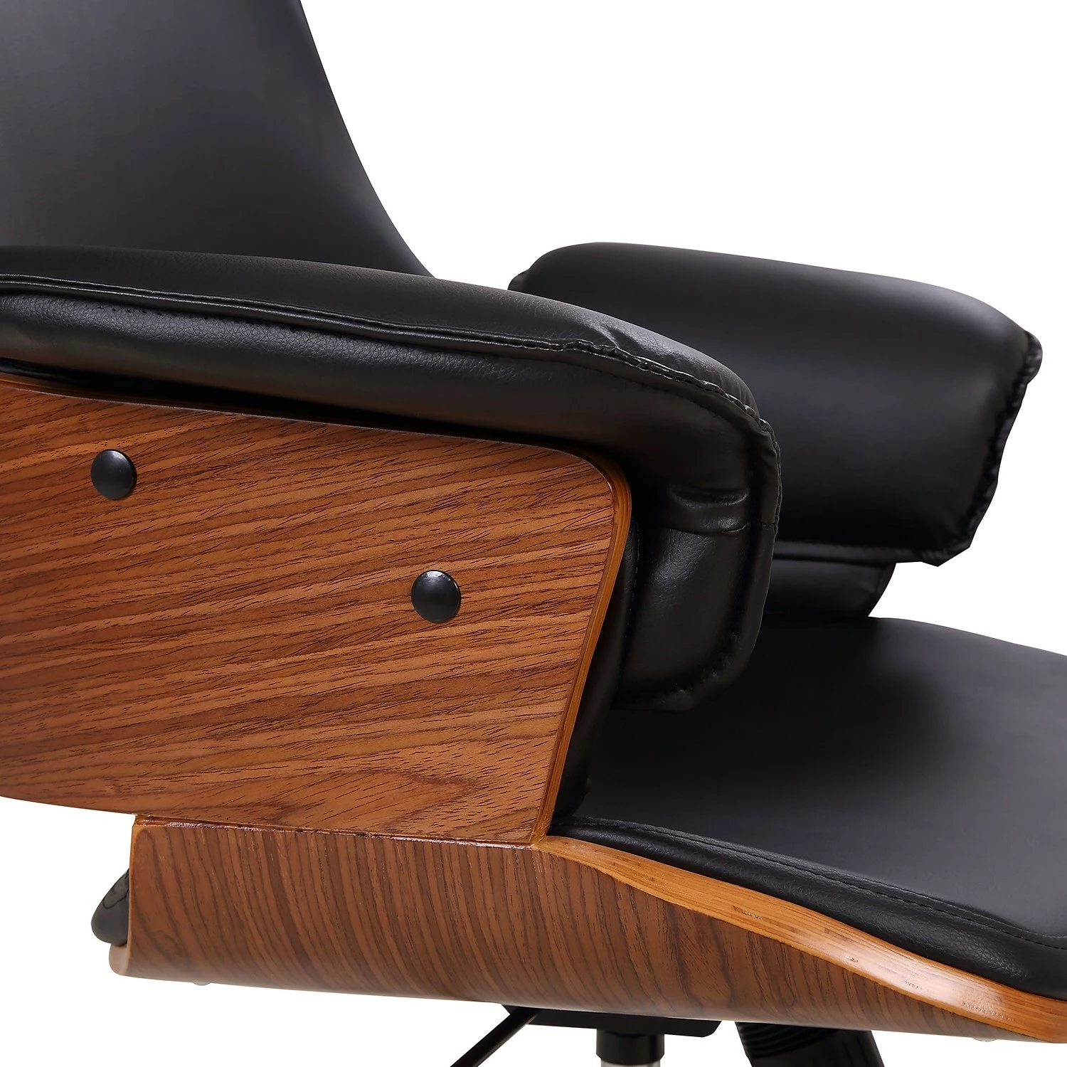 Studio Copenhagen Chefsessel Zevia - Schwarz / Walnuss 11 Studio Copenhagen Chefsessel Zevia - Schwarz / Walnuss – Bild 9
