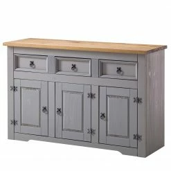 Maison Belfort Sideboard Finca Rustica - Kiefer massiv - Kiefer Grau