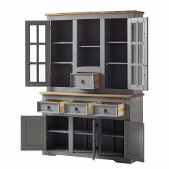 Maison Belfort Sideboard Finca Rustica - Kiefer massiv - Kiefer Grau -BÜROMÖBEL Verkaufsgeschäft 1000178029 200417 12540300008 DETAILS P000000001000178029