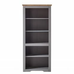 Maison Belfort Bücherregal Finca Rustica - Kiefer massiv - Kiefer Grau -BÜROMÖBEL Verkaufsgeschäft 1000178042 200417 12541400022 DETAILS P000000001000178042