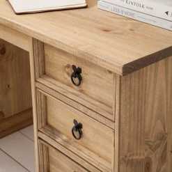 Maison Belfort Schreibtisch Finca Rustica II - Kiefer massiv - Kiefer Natur -BÜROMÖBEL Verkaufsgeschäft 1000178045 200507 14225000005 DETAILS P000000001000178045