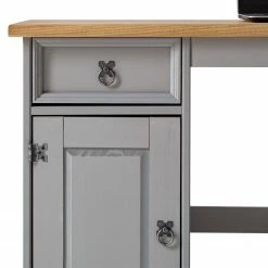 Maison Belfort Schreibtisch Finca Rustica I - Kiefer massiv - Kiefer Grau -BÜROMÖBEL Verkaufsgeschäft 1000178057 200427 14044800002 DETAILS P000000001000178057