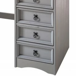 Maison Belfort Schreibtisch Finca Rustica II - Kiefer massiv - Kiefer Grau -BÜROMÖBEL Verkaufsgeschäft 1000178064 200422 06413100054 DETAILS P000000001000178064