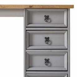 Maison Belfort Schreibtisch Finca Rustica II - Kiefer massiv - Kiefer Grau -BÜROMÖBEL Verkaufsgeschäft 1000178064 200422 06413100055 DETAILS P000000001000178064