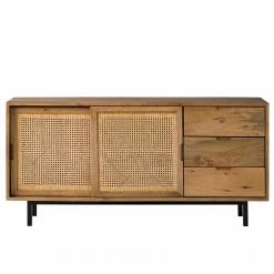 Ars manufacti Sideboard Vina I - Mango massiv / Wiener Geflecht - Mango / Schwarz -BÜROMÖBEL Verkaufsgeschäft 1000178078 200225 13061200013 DETAILS P000000001000178078