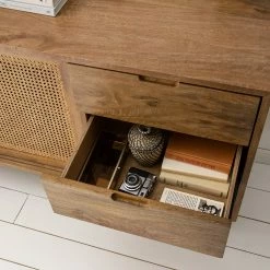 Ars manufacti Sideboard Vina I - Mango massiv / Wiener Geflecht - Mango / Schwarz -BÜROMÖBEL Verkaufsgeschäft 1000178078 200317 14181500003 DETAILS P000000001000178078