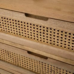 Ars manufacti Kommode Vina I - Mango massiv / Wiener Geflecht - Mango / Schwarz -BÜROMÖBEL Verkaufsgeschäft 1000178079 200320 14005400004 DETAILS P000000001000178079