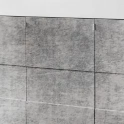 LC Spa Sideboard Easy I - Hochglanz Weiß / Beton Dekor -BÜROMÖBEL Verkaufsgeschäft 1000178264 201029 08524400569 DETAILS P000000001000178264