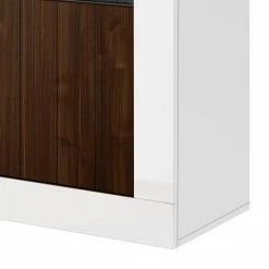 LC Spa Sideboard Urbino II - Nussbaum Dekor / Weiß -BÜROMÖBEL Verkaufsgeschäft 1000178456 201029 09063000769 DETAILS P000000001000178456