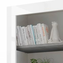 LC Spa Regal Urbino - Beton Dekor / Weiß -BÜROMÖBEL Verkaufsgeschäft 1000178459 201029 09075500792 DETAILS P000000001000178459