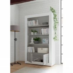 LC Spa Regal Urbino - Hellgrau / Weiß -BÜROMÖBEL Verkaufsgeschäft 1000178464 201029 09100300826 MOOD DETAILS P000000001000178464 mood