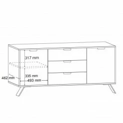 LC Spa Sideboard Palma I - Pero Dekor 12 LC Spa Sideboard Palma I - Pero Dekor -BÜROMÖBEL Verkaufsgeschäft 1000178602 190703 13284700013 SKETCH GALLERYIMAGES P000000001000178602 sketch