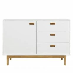 Tenzo Sideboard Svea I - Weiß / Eiche Dekor -BÜROMÖBEL Verkaufsgeschäft 1000179412 190724 06292800164 DETAILS P000000001000179412