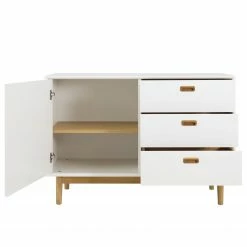 Tenzo Sideboard Svea I - Weiß / Eiche Dekor -BÜROMÖBEL Verkaufsgeschäft 1000179412 190724 06292800165 DETAILS P000000001000179412