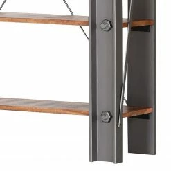 Red Living Regal Linx - Mango massiv - Mango / Stahl Dekor - Breite: 150 cm -BÜROMÖBEL Verkaufsgeschäft 1000180835 190705 10234000019 DETAILS P000000001000180835