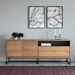 Red Living Sideboard Frahan I - Wildeiche / Schwarz -BÜROMÖBEL Verkaufsgeschäft 1000181292 190710 16192900087 MOOD DETAILS P000000001000181292 mood