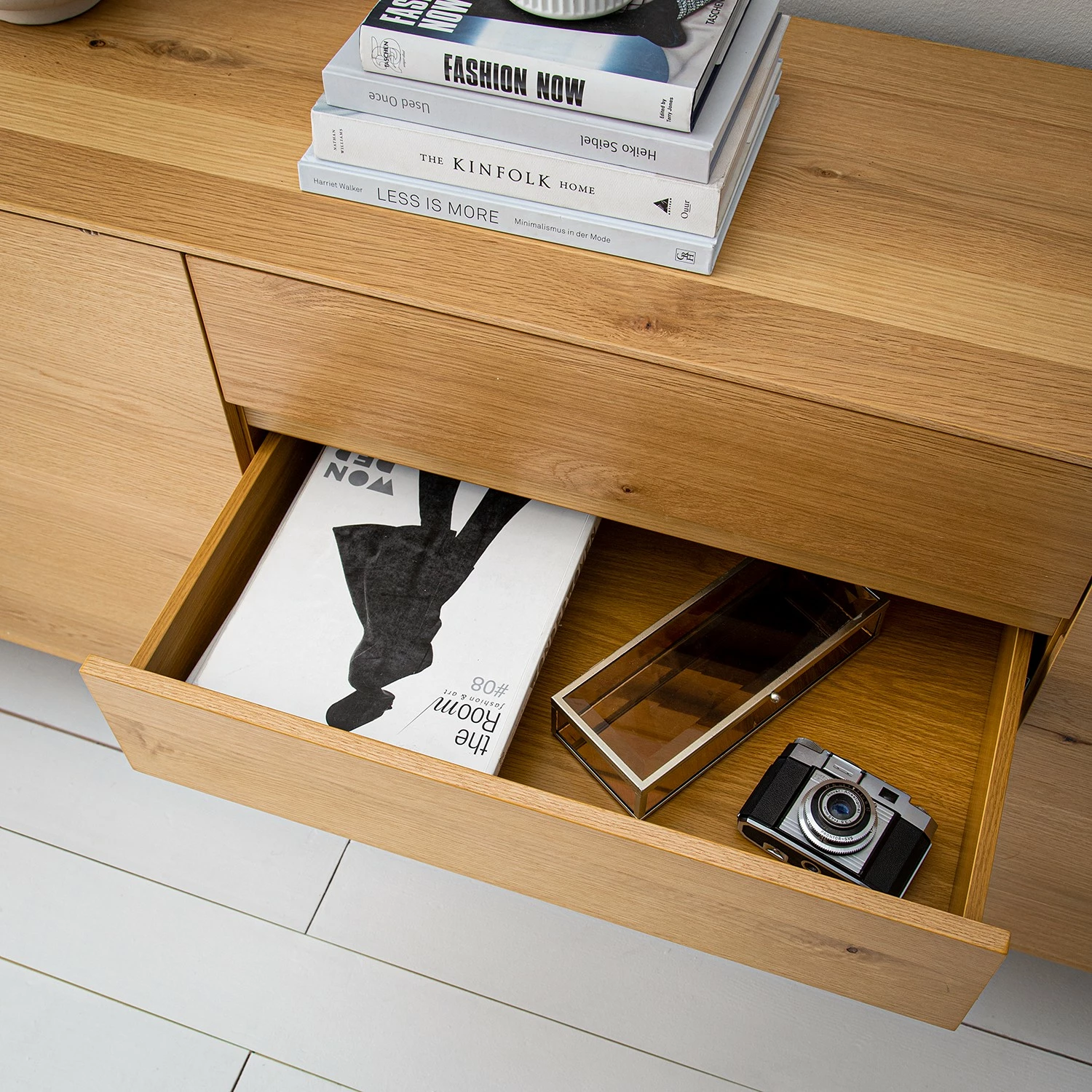 Ars Natura Sideboard Nozza I - Echtholzfurnier - Eiche / Schwarz 18 Ars Natura Sideboard Nozza I - Echtholzfurnier - Eiche / Schwarz – Bild 16