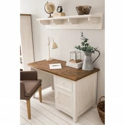 Maison Belfort Schreibtisch Balignton - Kiefer massiv - Weiß -BÜROMÖBEL Verkaufsgeschäft 1000183856 211116 12531100201 MOOD DETAILS P000000001000183856 mood