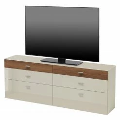 Now! by hülsta Sideboard now no. 14 - Hochglanz Saharagrau