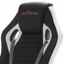 Home24office Gaming Chair Emra - Kunstleder / Nylon - Weiß / Schwarz 12 Home24office Gaming Chair Emra - Kunstleder / Nylon - Weiß / Schwarz -BÜROMÖBEL Verkaufsgeschäft 1000185251 191105 08404900008 DETAILS P000000001000185251