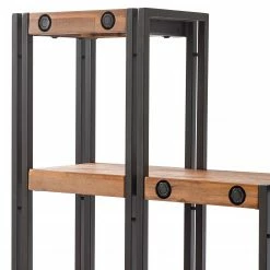 Ars manufacti Stufenregal Manchester - Akazie massiv / Metall - Akazie / Anthrazit -BÜROMÖBEL Verkaufsgeschäft 1000187007 200212 11301100005 DETAILS P000000001000187007