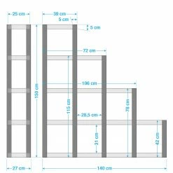 Ars manufacti Stufenregal Manchester - Akazie massiv / Metall - Akazie / Anthrazit -BÜROMÖBEL Verkaufsgeschäft 1000187007 200506 16090600003 SKETCH DETAILS P000000001000187007 sketch
