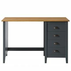 Maison Belfort Schreibtisch Rivery - Kiefer massiv - Anthrazit -BÜROMÖBEL Verkaufsgeschäft 1000187583 200205 11113400092 DETAILS P000000001000187583