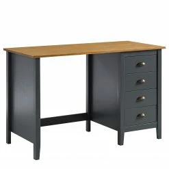 Maison Belfort Schreibtisch Rivery - Kiefer massiv - Anthrazit -BÜROMÖBEL Verkaufsgeschäft 1000187583 200205 11113400093 DETAILS P000000001000187583