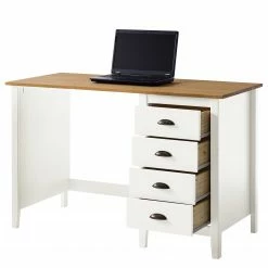 Maison Belfort Schreibtisch Rivery - Kiefer massiv - Weiß -BÜROMÖBEL Verkaufsgeschäft 1000187585 200205 11113400109 DETAILS P000000001000187585