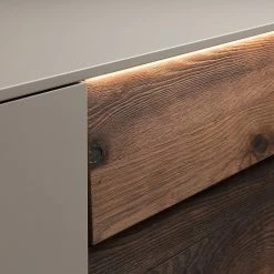 GWINNER Sideboard Misano - Saharagrau / Balkeneiche - Mit Beleuchtung -BÜROMÖBEL Verkaufsgeschäft 1000188657 190926 16594100054 DETAILS P000000001000188657