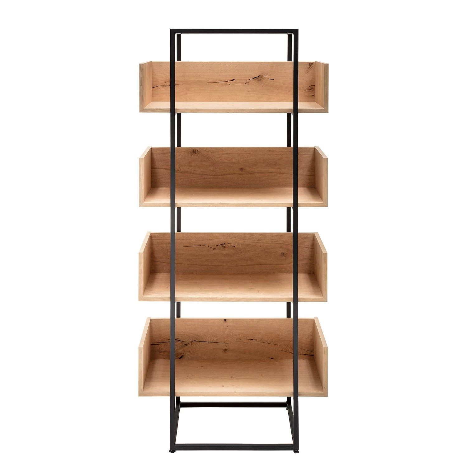 GWINNER Regal Style I - Echtholzfurnier / Metall - Eiche / Anthrazit 8 GWINNER Regal Style I - Echtholzfurnier / Metall - Eiche / Anthrazit – Bild 6