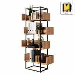 GWINNER Regal Style I - Echtholzfurnier / Metall - Eiche / Anthrazit -BÜROMÖBEL Verkaufsgeschäft 1000188718 191119 12335400005 ICON DETAILS P000000001000188718 icon seal