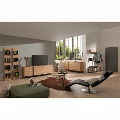 GWINNER Sideboard Style - Echtholzfurnier / Metall - Eiche / Anthrazit -BÜROMÖBEL Verkaufsgeschäft 1000188721 190926 06084900027 MOOD DETAILS P000000001000188721 mood