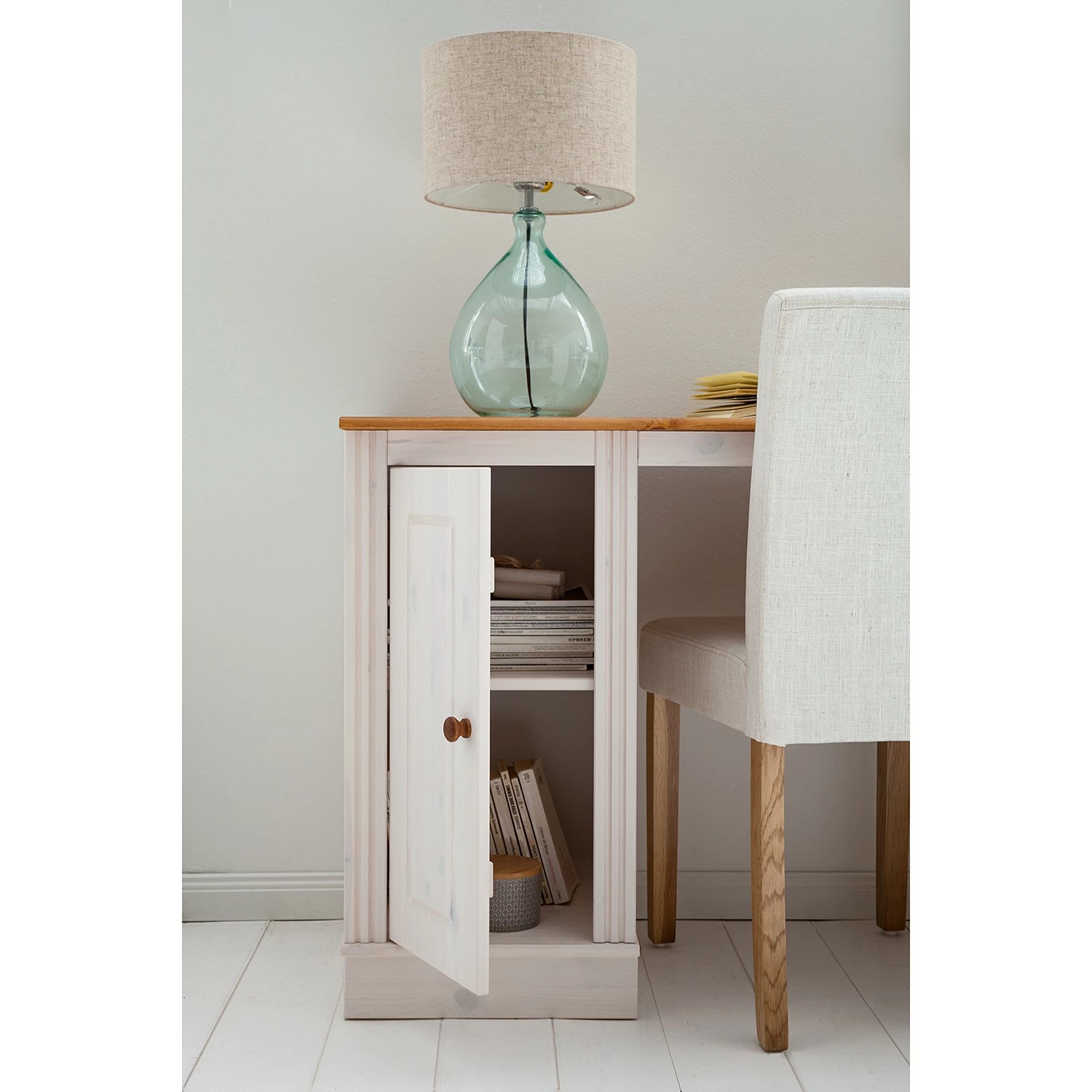 Maison Belfort Schreibtisch Lillehammer - Kiefer massiv - Kiefer Weiß / Kiefer Honig 21 Maison Belfort Schreibtisch Lillehammer - Kiefer massiv - Kiefer Weiß / Kiefer Honig – Bild 19