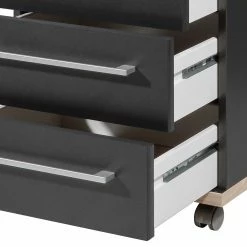 Germania Rollcontainer Eugene - Anthrazit / Nussbaum Dekor -BÜROMÖBEL Verkaufsgeschäft 1000189457 191113 10262600007 DETAILS P000000001000189457