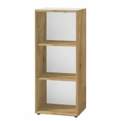 Germania Büroset Monteria I (5-teilig) - Glas - Weiß / Eiche Navarra Dekor -BÜROMÖBEL Verkaufsgeschäft 1000189536 191022 12045100085 DETAILS P000000001000189536