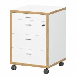 Germania Büroset Svene (3-teilig) - Weiß / Eiche Sonoma Dekor -BÜROMÖBEL Verkaufsgeschäft 1000189540 191022 12045600127 DETAILS P000000001000189540