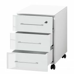 Germania Büroset Monteria I (5-teilig) - Glas - Weiß / Chrom -BÜROMÖBEL Verkaufsgeschäft 1000191067 191016 08103100023 DETAILS P000000001000191067